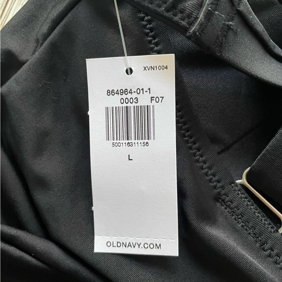 🆕 Old Navy Women's Underwire Tankini Swim Top Black Large 12-14 - Picture 11 of 16